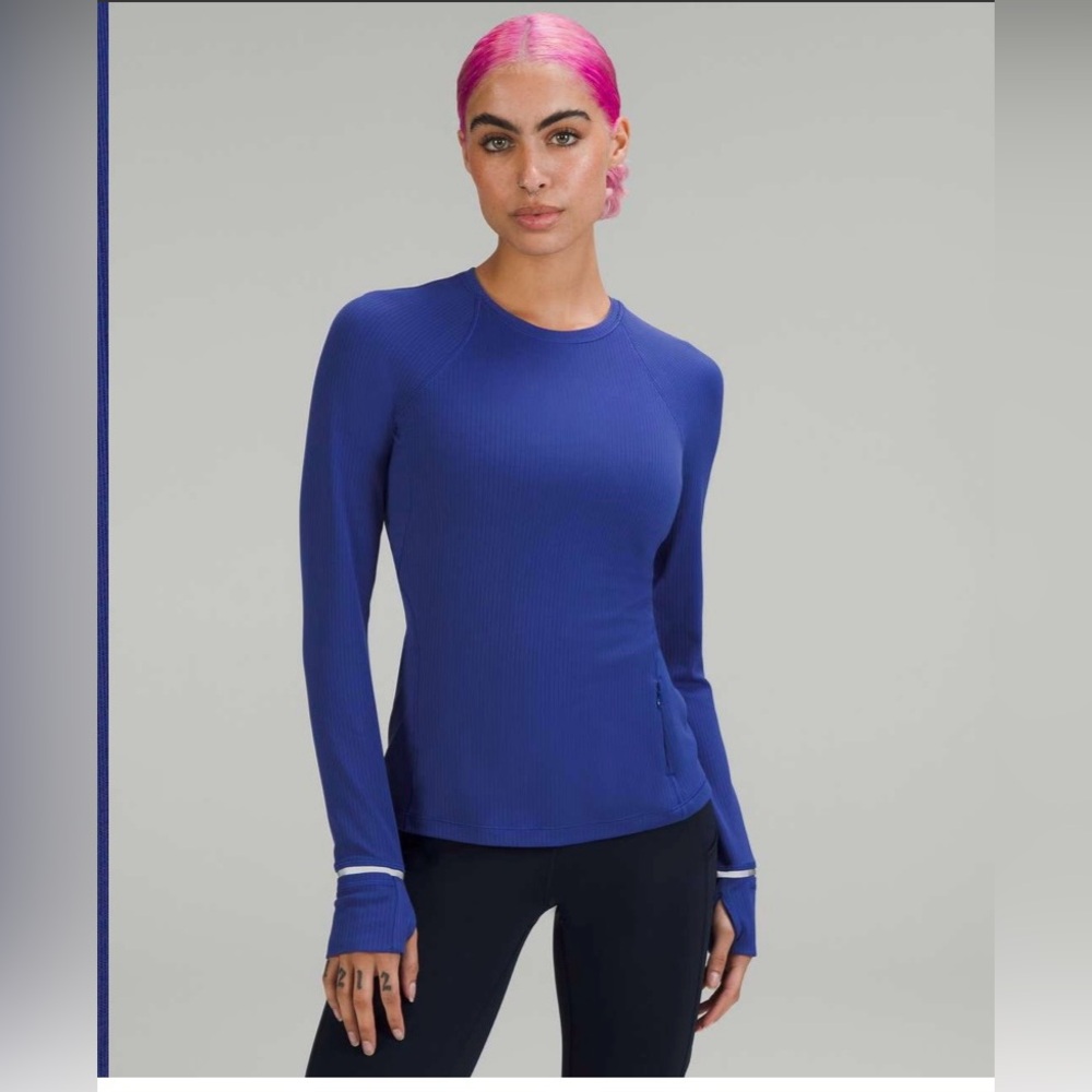Lululemon Its Rulu Run Ribbed Long Sleeve Shirt in Psychic Size 6